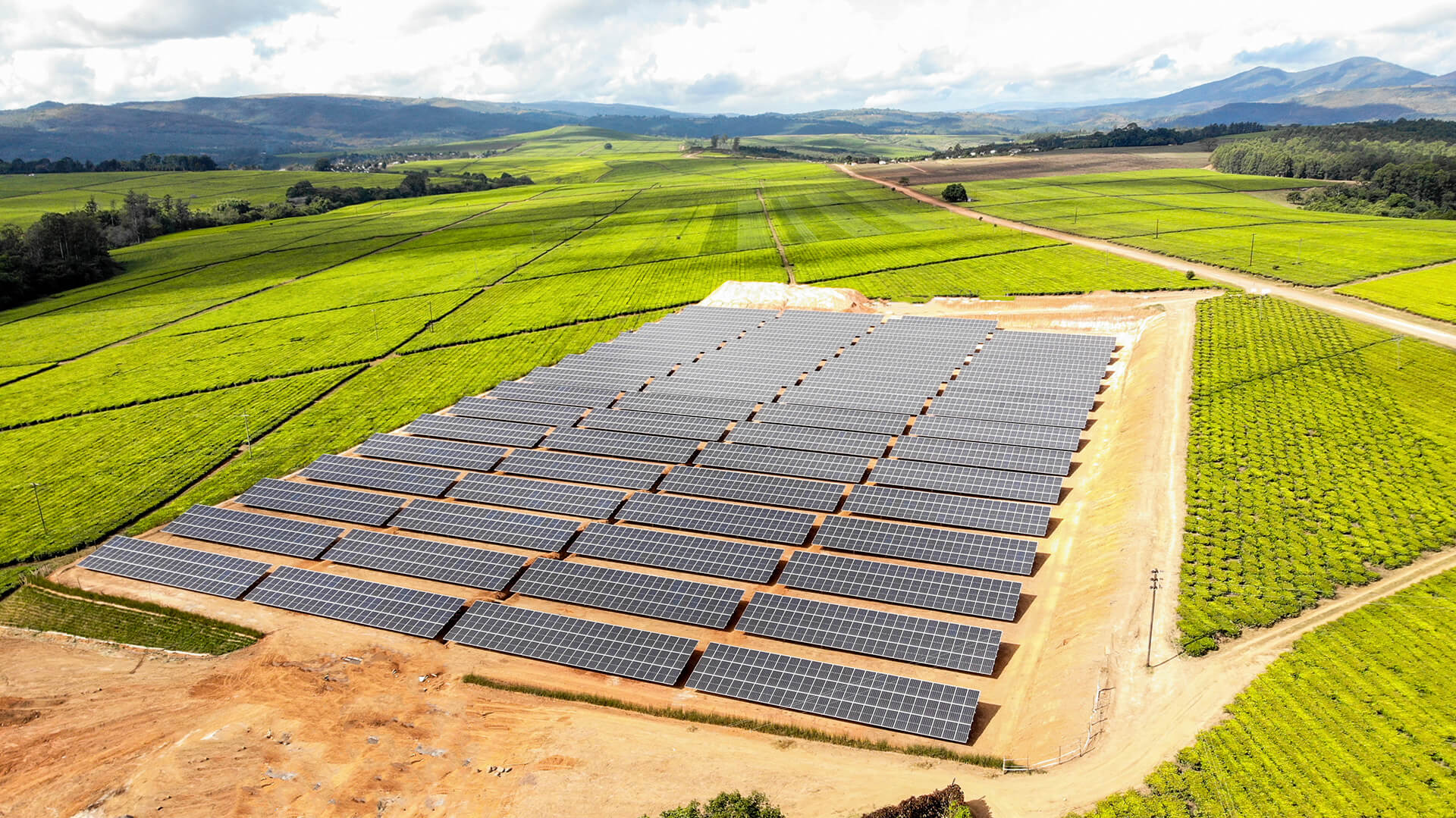 Tanganda ground mount solar installation